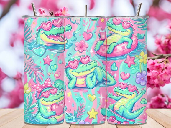 Download Pastel Alligator Pink Summer Tumbler PNG - Summer tumbler Collection