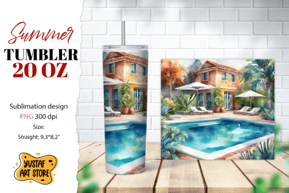 Download Pool Tumbler Wrap. Summer Tumbler Sublim - Summer tumbler Collection