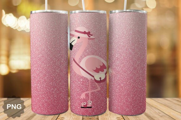 Download Pink Glitter Flamingo Tumbler Wrap PNG - Flamingo tumbler wrap Collection