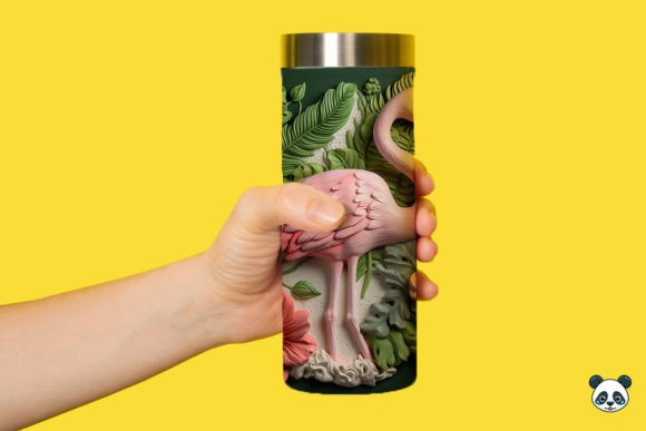 Download 3D Flamingo Tumbler Wrap PNG - Flamingo tumbler wrap Collection