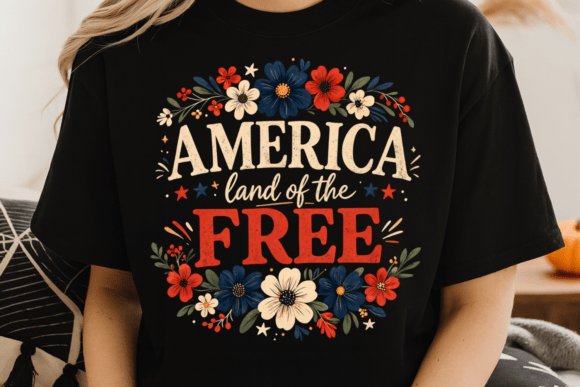 Download America Land of the Free Floral PNG - Premium Resources